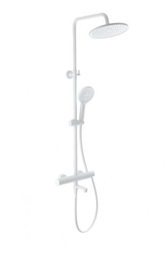 Душевая стойка Wonzon & Woghand WW-B3069-MW настенная цвет белый с термостатом