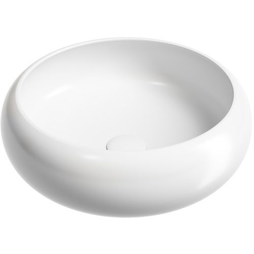 Раковина из сантехнического фарфора Ceramica Nova ELEMENT CN6050MW 40х40 накладная цвет белый без отверстий под смеситель