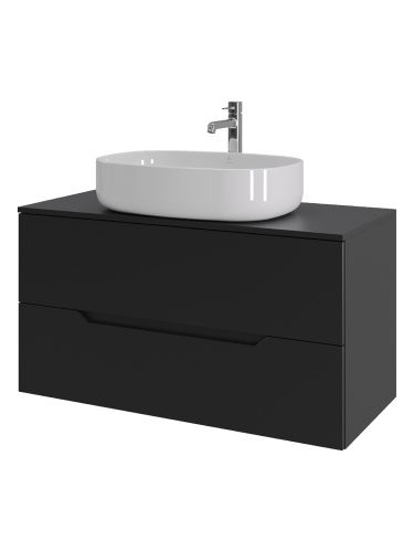 Тумба с раковиной Orange Line Li-100TubMDF+B08-600W 100х50