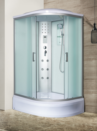 Душевая кабина River DUNAY 10000001128 120х80 асимметричная с крышей ориентация левая