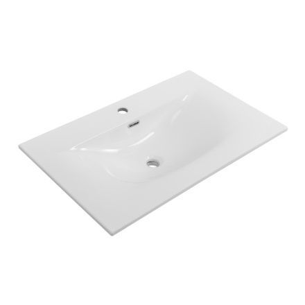 Раковина керамическая Cezares MOLVENO CZR-8099-80/50 80х50 подвесная цвет белый 1 отверстие под смеситель