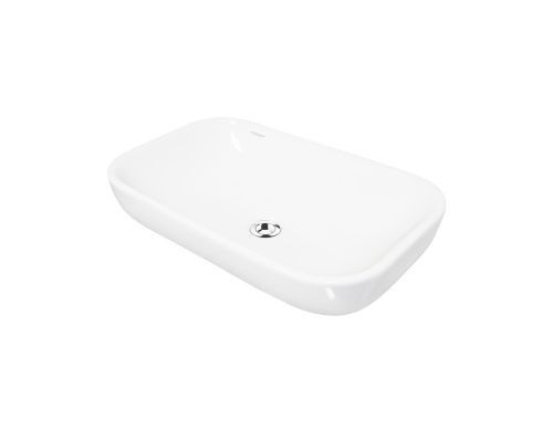 Раковина керамическая Sanita Luxe Infinity WB.CT/Infinity/60-N/WHT.G/S1 60х40 накладная цвет белый без отверстий под смеситель