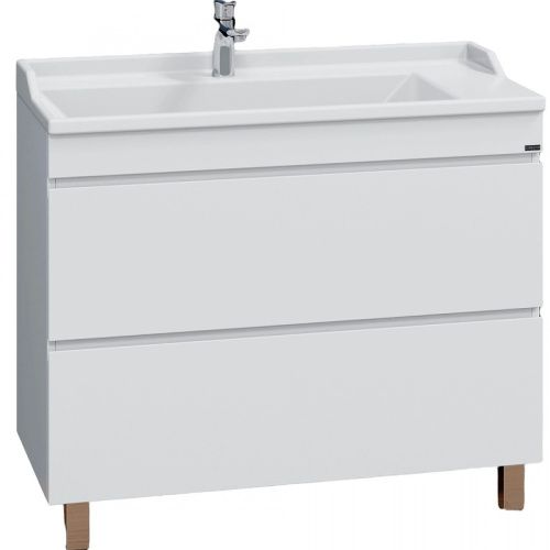 Тумба под раковину СанТа Марс 700298 100х50 напольная цвет белый