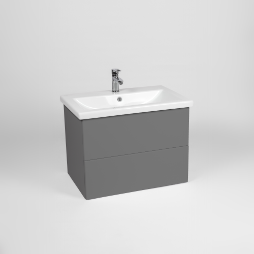 Тумба под раковину Viant София VSOF70COG-T2YP 70х40 подвесная цвет серый