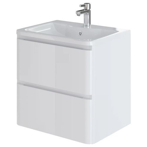 Тумба с раковиной Итана Roberto CS00090043 60х50 подвесная цвет белый