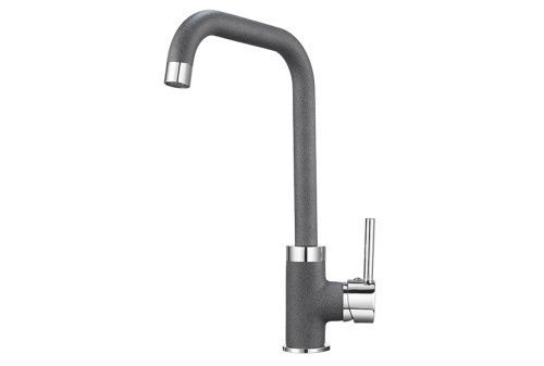 Смеситель для кухни Granula 0041, ГРАФИТ на мойку серый