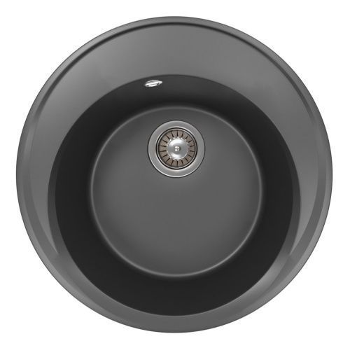Кухонная мойка Florentina Лацио 510 17.010.B0510.302 50х50 цвет черный поверхность матовая