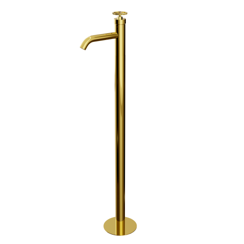 Смеситель для раковины Remer Chrono CH18DO напольный золото