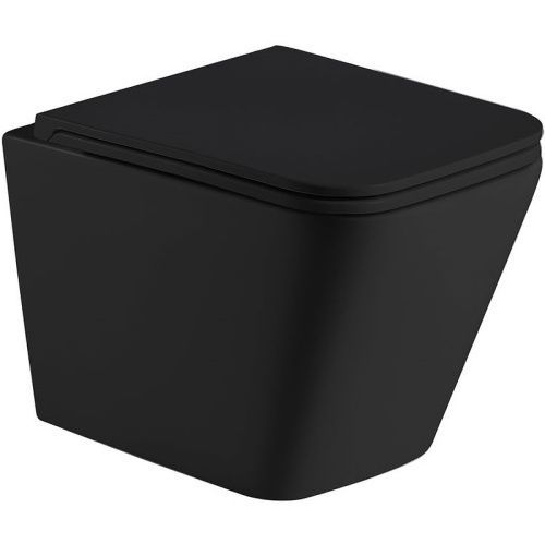 Унитаз подвесной WeltWasser 10000011966 черный с сиденьем микролифт безободковый смыв торнадо