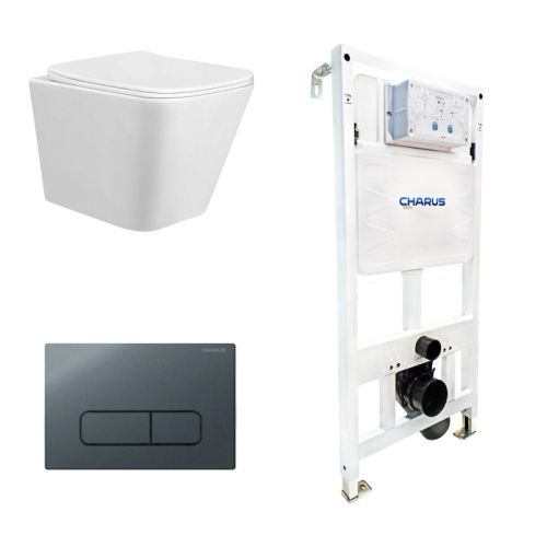 Сет унитаз + инсталляция + кнопка CC.300.80.01+FP.320.GRP.01+CR25200