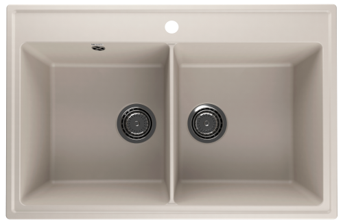 Кухонная мойка Ulgran Quartz Ruma 780-02 80х50 цвет бежевый поверхность матовая