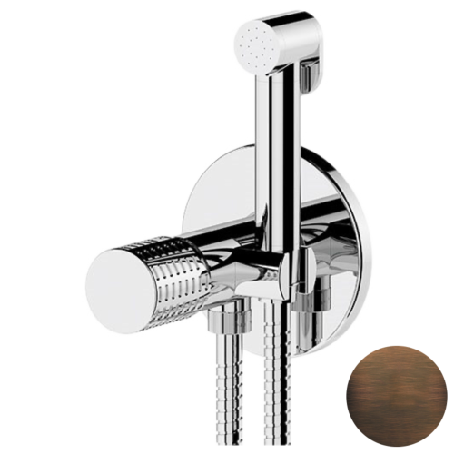 Гигиенический душ со смесителем Remer CEC65WBR бронза