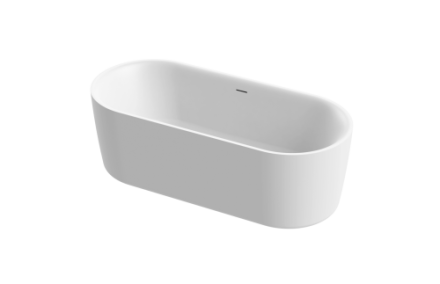 Ванна акриловая Cezares METAURO METAURO-INT-Central-180-80-60-W-MATT 180х80 отдельностоящая овальная с каркасом