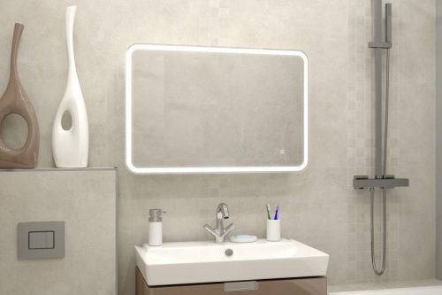 Зеркало-шкаф Misty Зеркальные шкафы МВК010 90х50 подвесной цвет белый