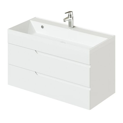 Тумба с раковиной Итана Sky CS00091695 подвесная цвет белый