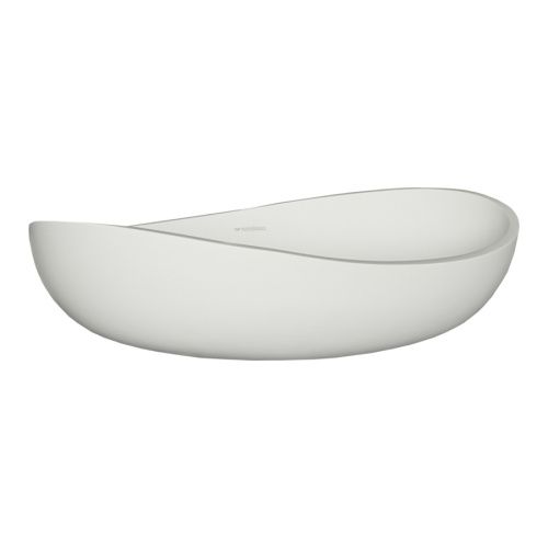 Раковина из искусственного камня MonteBianco Onda 11020 60х40 накладная цвет белый без отверстий под смеситель