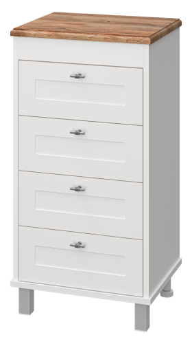 Комод Misty Марта П-Мрт12050-014Я 50х40х88 напольный цвет белый