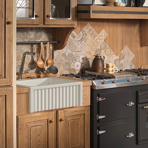 Кухонная мойка Kerasan Hanna Glasse 546001 60х45 цвет белый поверхность глянцевая