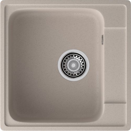 Кухонная мойка Granfest Quarz 48 песочный 50х50 цвет бежевый поверхность матовая