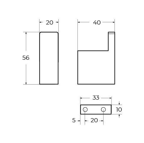 Крючок CEZARES SLIDER SLIDER-HK-NOP - фото 2