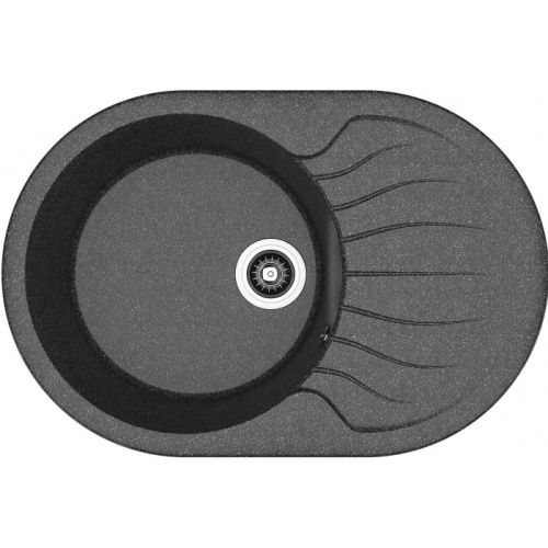 Кухонная мойка Dr.Gans Берта 760 25.040.C0760.407 75х50 цвет черный поверхность матовая