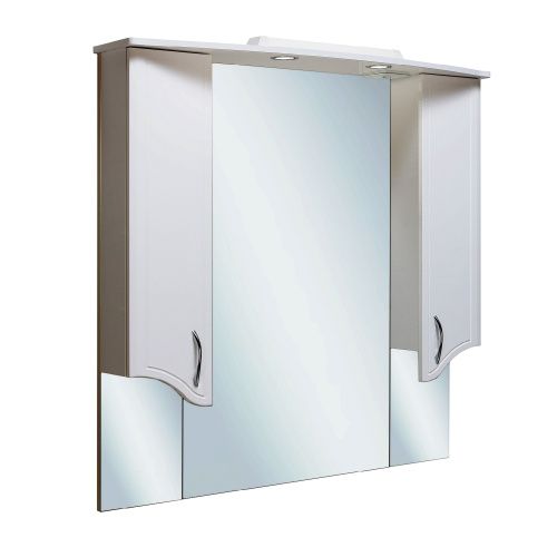 Зеркало-шкаф Runo Севилья 00000000596 110х110 подвесной цвет белый