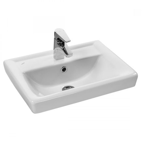 Раковина из сантехнического фарфора Santek Тигода 1WH302128 50х40 встраиваемая цвет белый