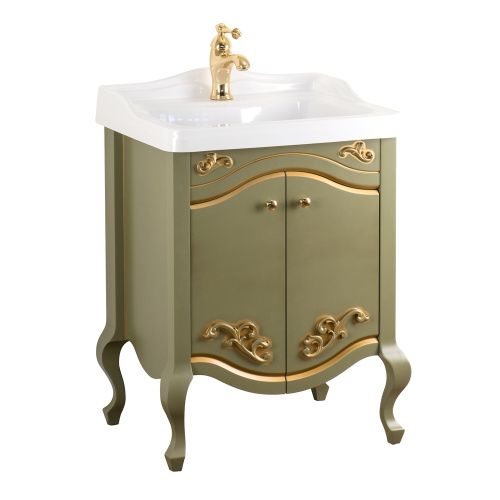 Тумба под раковину Migliore IMPERO 25968 60х50 напольная цвет зеленый