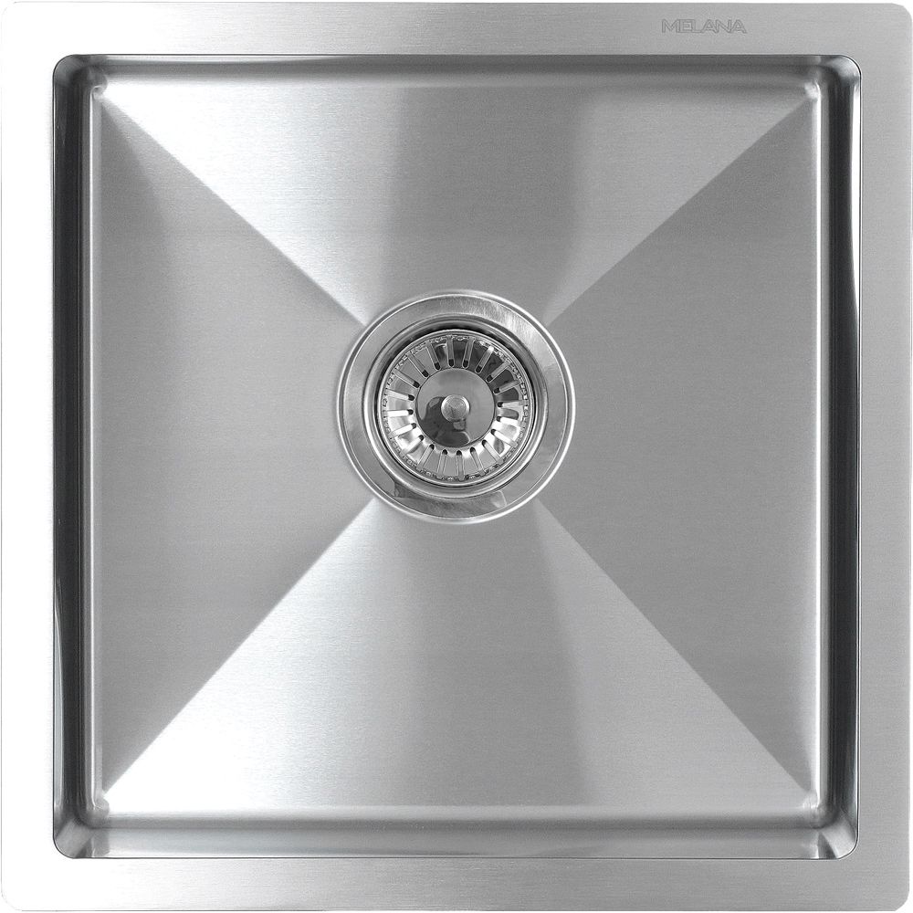 Кухонная мойка Melana ProfLine MLN-R4444H 45х45 цвет серый поверхность матовая