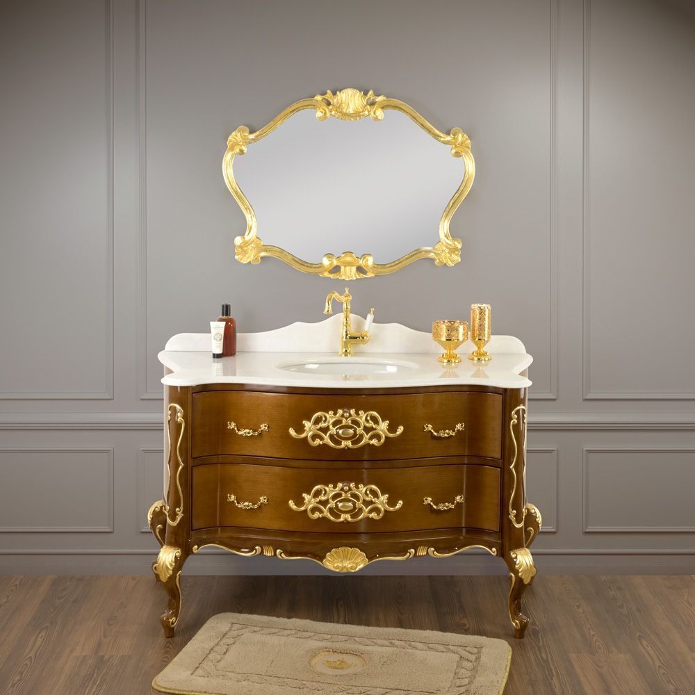 Тумба под раковину Migliore VIRGINIA 29986 150х60 напольная цвет коричневый