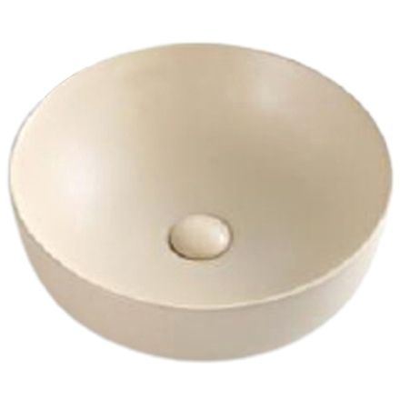 Раковина из сантехнического фаянса BelBagno BB1315-H316 40х40 накладная цвет бежевый без отверстий под смеситель