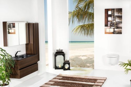 Зеркало-шкаф Armadi Art Vallessi 546-D 100х70 подвесной цвет коричневый