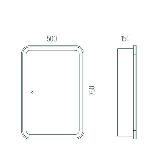 Зеркало-шкаф Corozo Алабама SD-00001389 50х80 подвесной цвет белый - фото 2