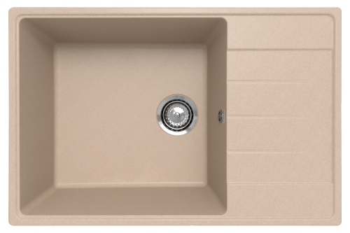 Кухонная мойка Ulgran Quartz Prima 760-03 75х50 цвет бежевый