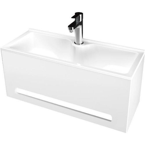 Тумба с раковиной 1MarKa Tiny У84219 50х30 подвесная цвет белый