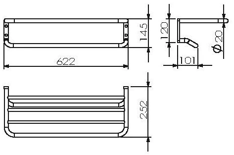 Полка Langberger Accessories 28003A - фото 2