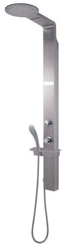 Душевая панель Gedy WELLNESS 02 GYSP10502(IS) настенная цвет нержавеющая сталь