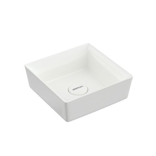 Раковина из сантехнического фарфора Berges Mascon 181004 40х40 накладная цвет белый