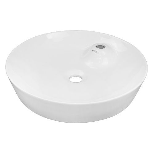 Раковина из сантехнического фаянса Azario AZ-3202 50 см накладная цвет белый 1 отверстие под смеситель