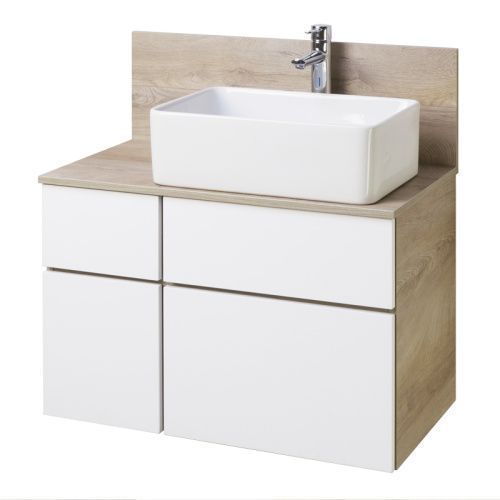 Тумба под раковину Aquaton Мишель 1A244501MIX40 80х50 подвесная цвет коричневый