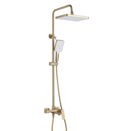 Душевая стойка Shevanik S4436G настенная цвет золото