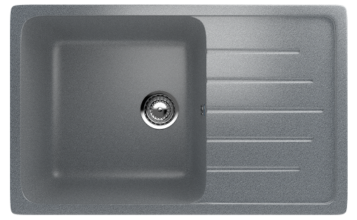 Кухонная мойка Ulgran Classic U-400-309 75х50 цвет серый