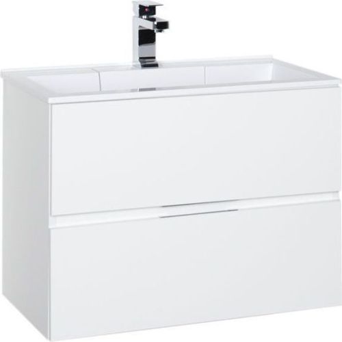 Тумба с раковиной Aquanet Алвита 00212680 70х50 подвесная цвет белый
