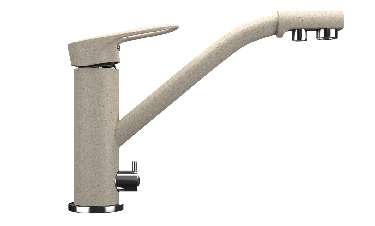 Смеситель для кухни Ulgran Classic U-010-328 на мойку бежевый