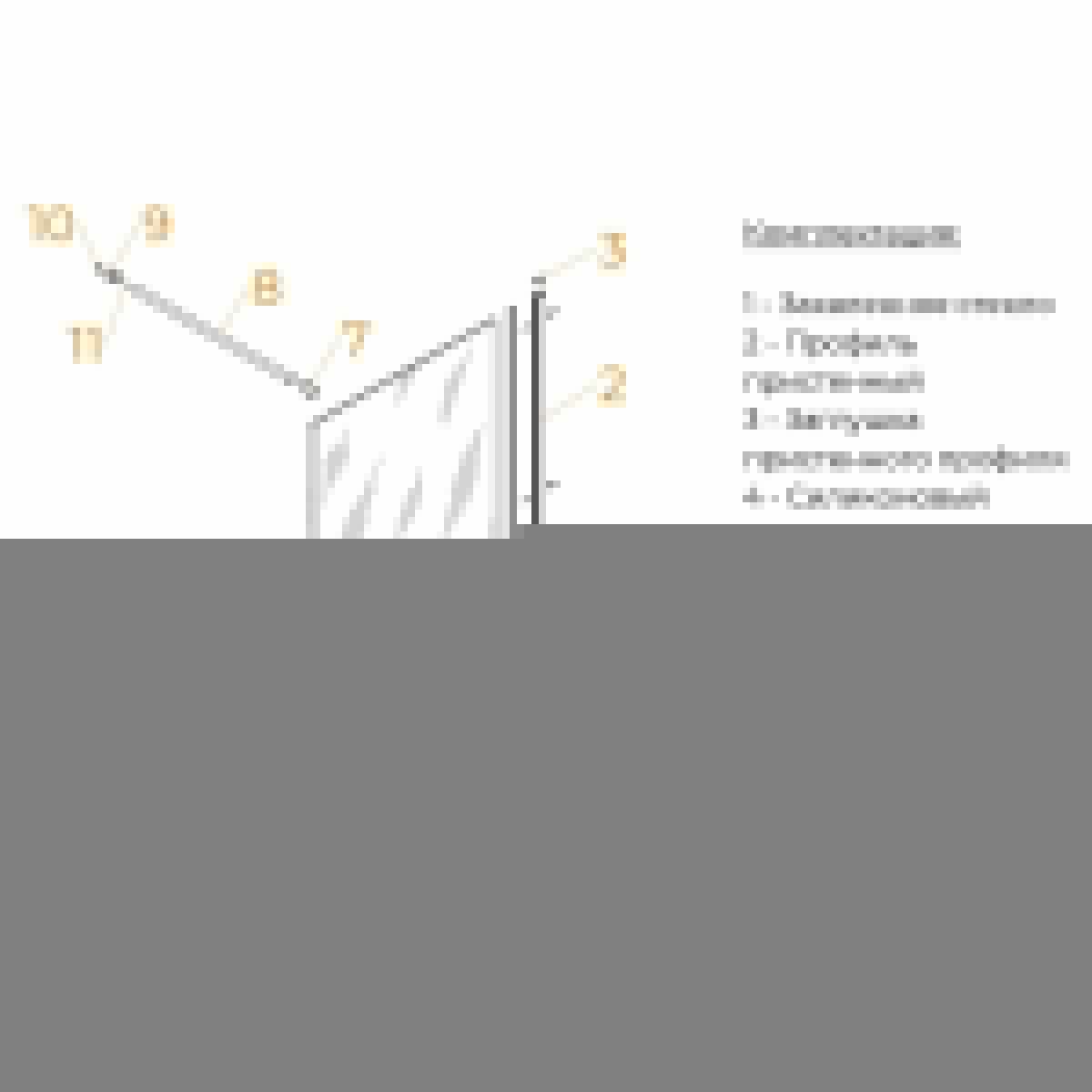 Душевая шторка на ванну RGW Screens 351105006-34 60х150 стекло тонированное профиль черный ориентация универсальная - фото 3