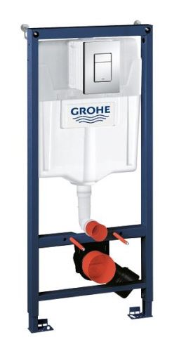 Система инсталляции для унитазов 3 в 1 Grohe Rapid SL 38772001 с клавишей смыва хром