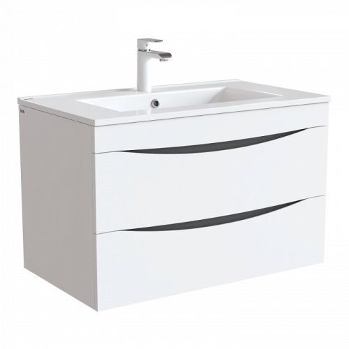 Тумба с раковиной Iddis Cloud CLO80W0i95K 80х50 подвесная цвет белый