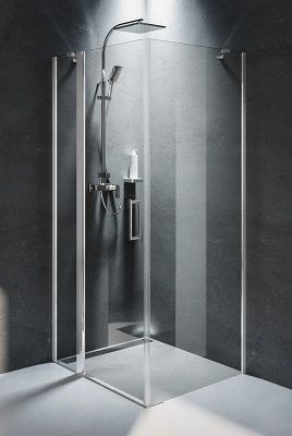 Душевой уголок Riho NOVIK G003018120 90х80 стекло прозрачное профиль хром без поддона
