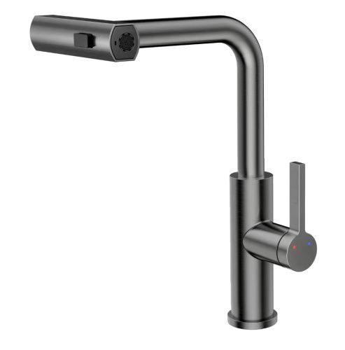 Смеситель для кухни Rush Tinos TI3732-18Grey на столешницу графит