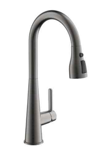 Смеситель для кухни BELZ B74816-3 на столешницу оружейная сталь